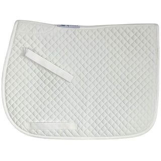 Équipe Quilted Cotton Square Pony Pad, White