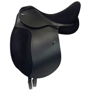 Tekna S8 Dressage Saddle, 17", Medium-Wide Tree