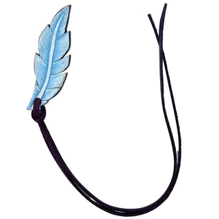 Country Legend Feather Saddle Charm, Turquiose