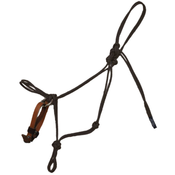 Burwash Master Side-Pull Large Horse Halter, Black
