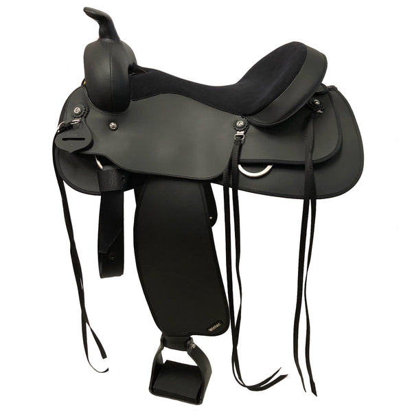 Wintec Black Trail Saddle, 14", Wide Tree