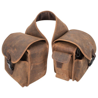 Cashel Medium Rear Saddle Bag, Distressed Leather