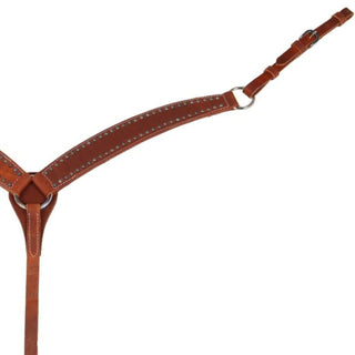 Sierra Spotted Harness Leather Breast Collar, Dark Oil
