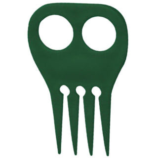 Plastic Braiding Comb, Dark Green