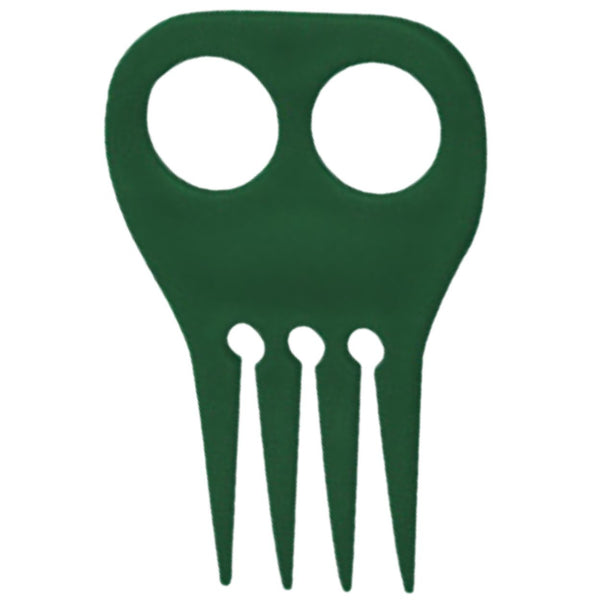 Plastic Braiding Comb, Dark Green