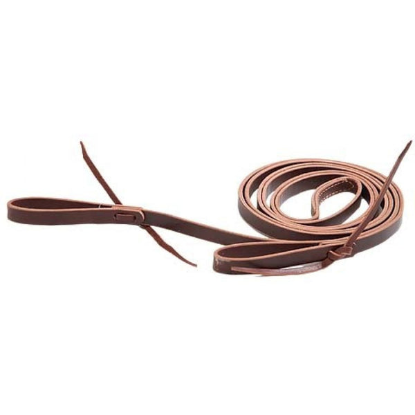 Western Rawhide Latigo Roping Reins with Water Ties, 5/8" x 12'