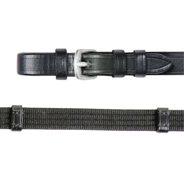 Waldhaussen Extra Long Web Reins, Black, 3/4"x65"