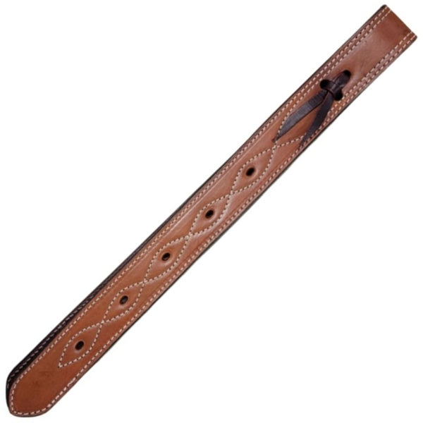 Dale Rodrigez Double and Stitched Off Billet, Medium Brown