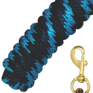 Western Rawhide Poly Lead, Navy/Turquoise/Black