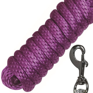 Western Rawhide Black Snap Poly Lead, Plum