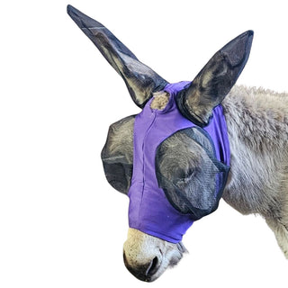 Canadian Horsewear Lycra Mule & Donkey Fly Mask, Purple