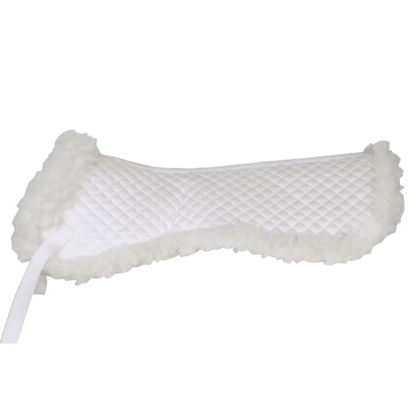 Équipe Fleece Lined Half Pad, White