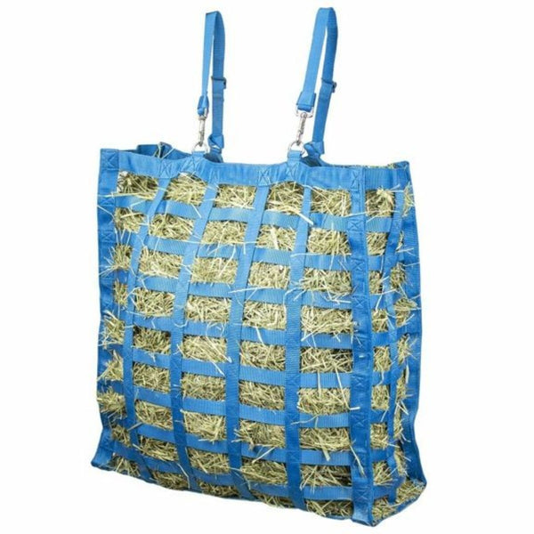 4 Sided Slow Feed Hay Bag, Turquoise