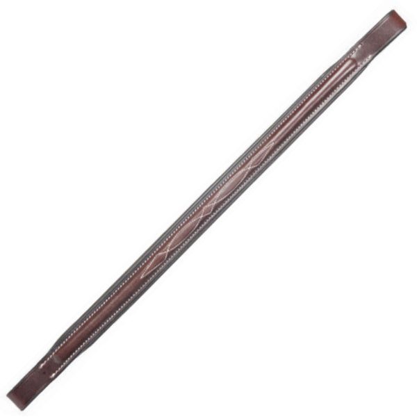 Tuscany Fancy Stitch Browband, Chocolate, Full