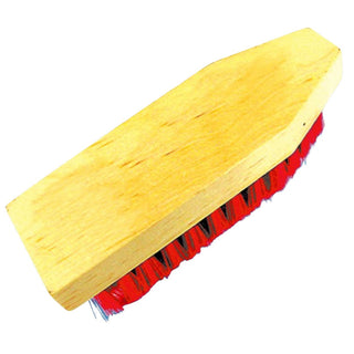 Western Rawhide Wooden Back Tail Brush, Red