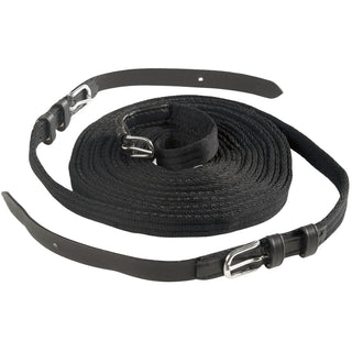 Waldhausen Single Driving Harness Reins, Black, Pony