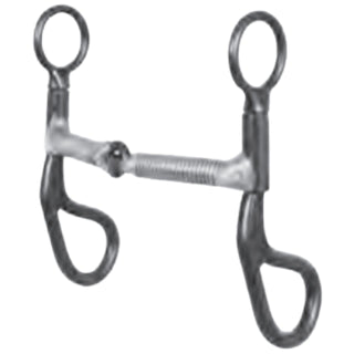 Cavalier Black Steel Snaffle Bit With Copper Wire, 5"