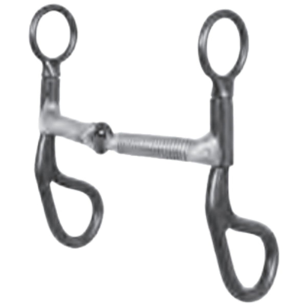 Cavalier Black Steel Snaffle Bit With Copper Wire, 5"