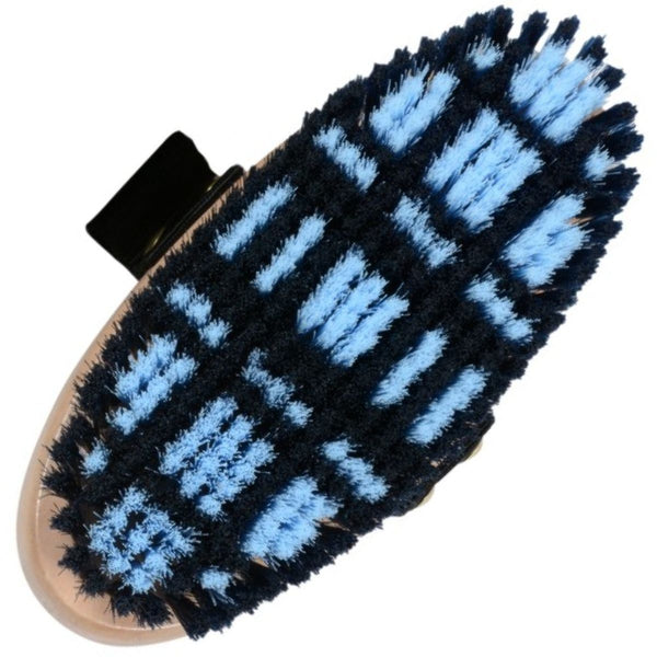 Plaid Body Brush, Baby Blue/Navy