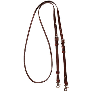 Cashel Chocolate Adjustable Roping Reins, 8'