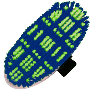 Plaid Body Brush, Lime/Navy