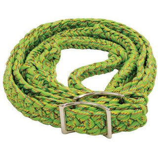 Braided Lime Confetti Barrel Rein
