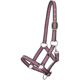 QHP Nylon Shetty Foal Halter, Cherry Pink
