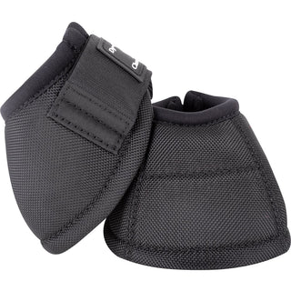 Classic Equine Black DyNo Turn Bell Boots, Medium