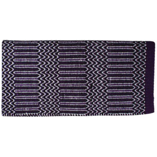 Professional's Choice Double Weave Navajo Blanket, 32"x64", Purple/Black
