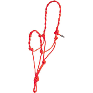 Twisted Rope Horse Halter, Red