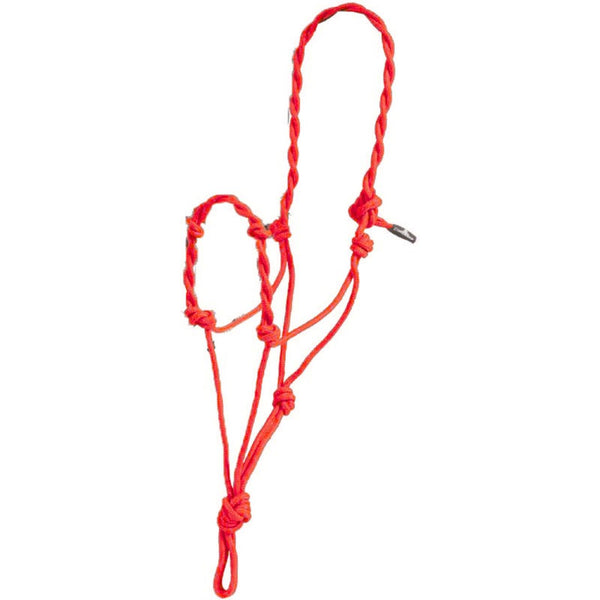 Twisted Rope Horse Halter, Red