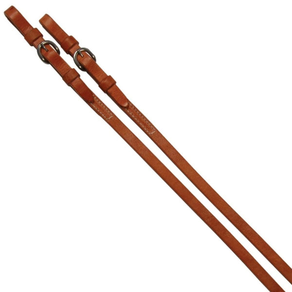 Western Rawhide Harness Leather Reins, 1/2" x 7'