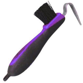 Softgrip Hoofpick/Brush, Purple