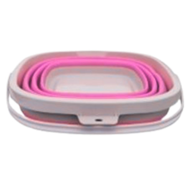 Tail Tamer Collapsible Silicone Bucket, Pink