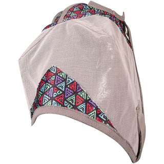 Cashel Crusader Fly Mask, Standard, Black Tribal, Yearling/Large Pony
