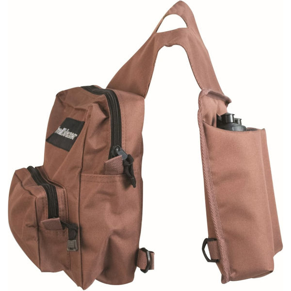 Trailblazer Horn Bag with Water Bottles, Brown