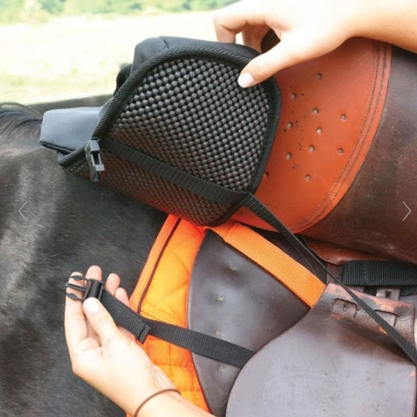 English & Western Trail Pommel Saddle Bag, Black