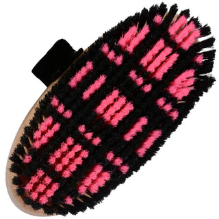 Plaid Body Brush, Pink/Black