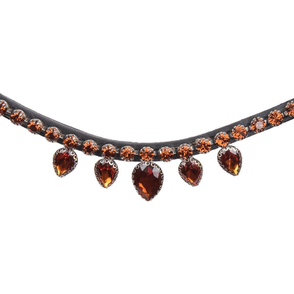 Waldhausen Icelandic Ice Crystal Bridle, Brown/Brass