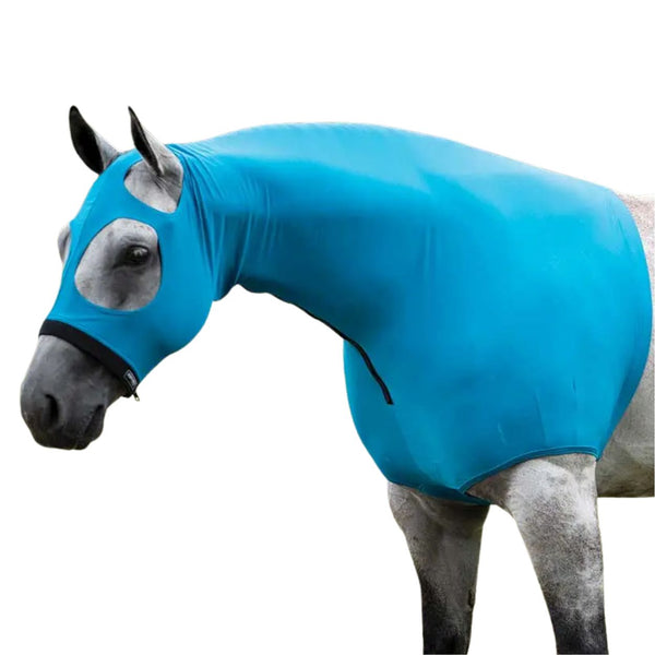 Equi-Sky Lycra Half Shoulder Mane Stay, Turquoise, Small