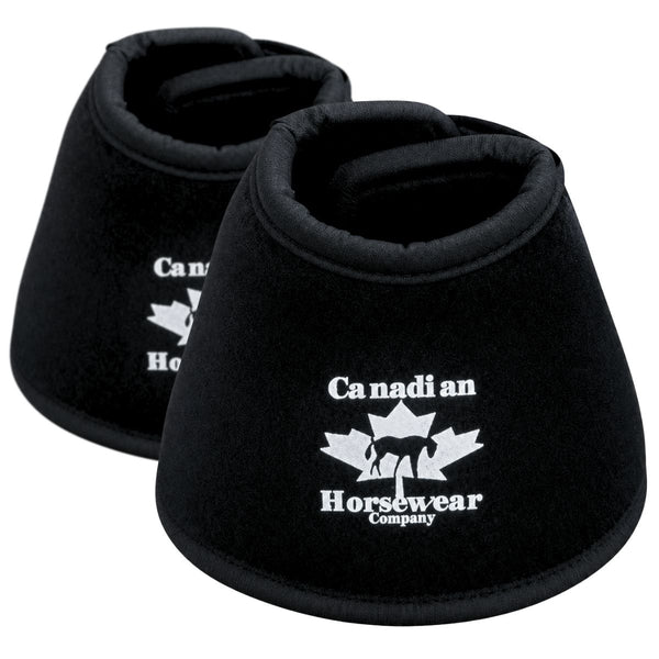Canadian Horsewear Neoprene No-Turn Bell Boots, Black, Medium