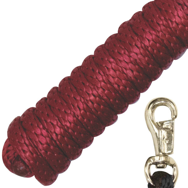 Western Rawhide Nickel Plated Snap Lead, Red