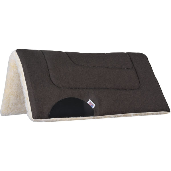 Mustang Brushed Denim Pony Pad, 24"x24", Brown