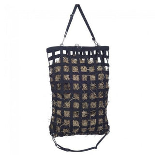 Slow Feed Webbed Hay Bag, Black