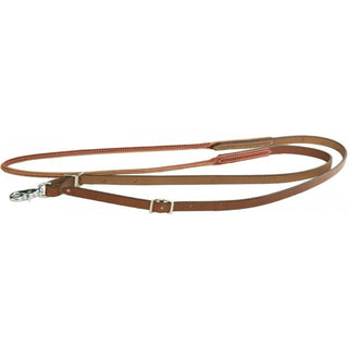 Western Rawhide Rolled Roping Reins, 5/8" x 8'