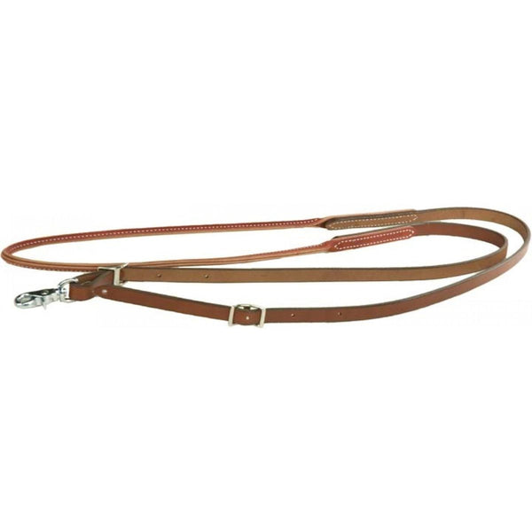 Western Rawhide Rolled Roping Reins, 5/8" x 8'