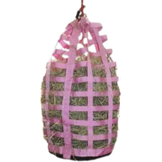 Cylinder Slow Feed Hay Bag, Pink