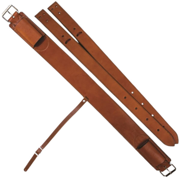 Western Rawhide Roper Flank Cinch Set, Tobacco