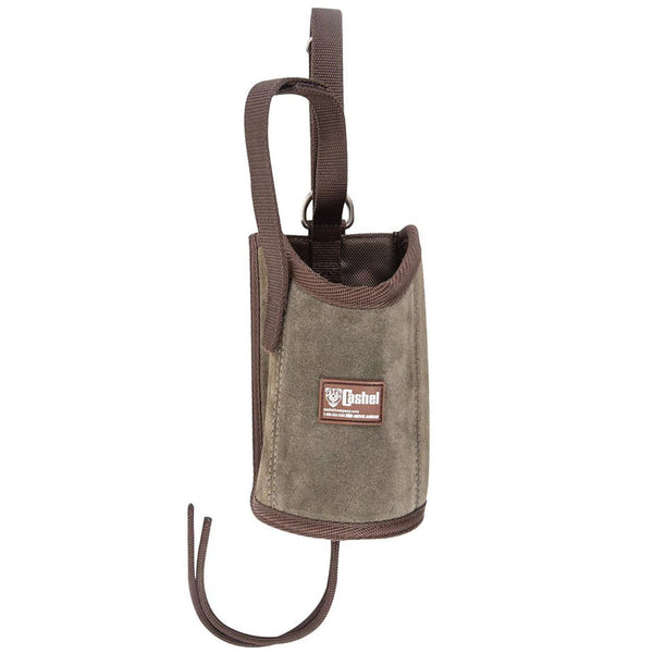 Cashel Bottle Holder, Olive Suede