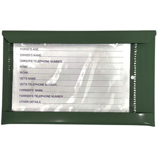Tough 1 Stall Card Holder, Dark Green